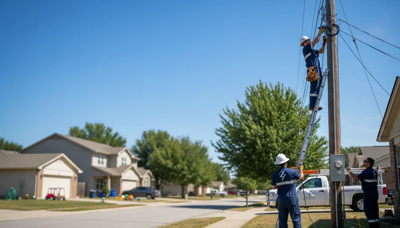Residential electrician providing installation services in Milford Square, PA